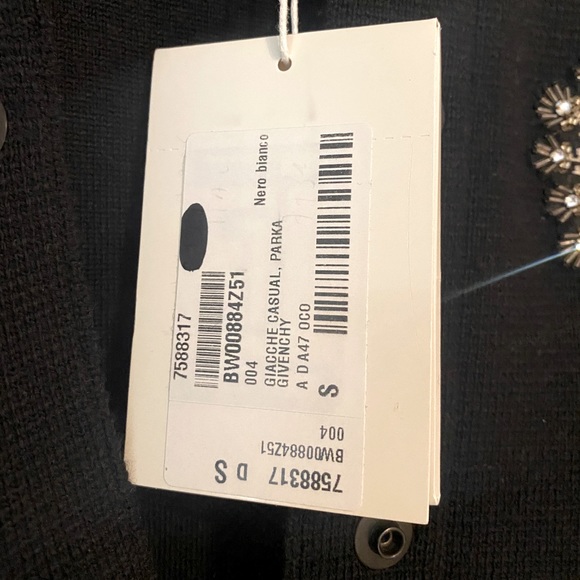 Givenchy Woman’s Knit Intarsia Bomber Jacket New With Tags - Picture 8 of 9